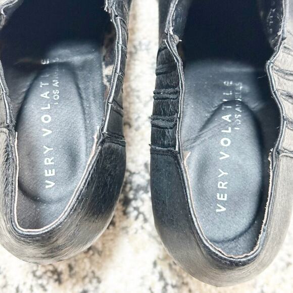 Very Volatile LA Black Boots ankle booties Leather Size 8 - Picture 8 of 10